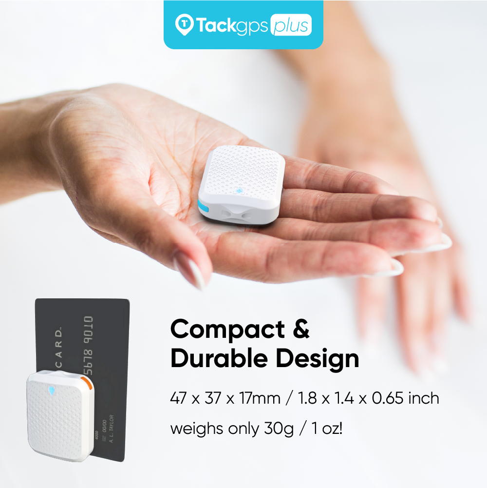Tack GPS Plus 定位器：適合孩童、長輩、身心障礙者、寵物與汽車，具備跌倒偵測（120+ 個國家/地區）