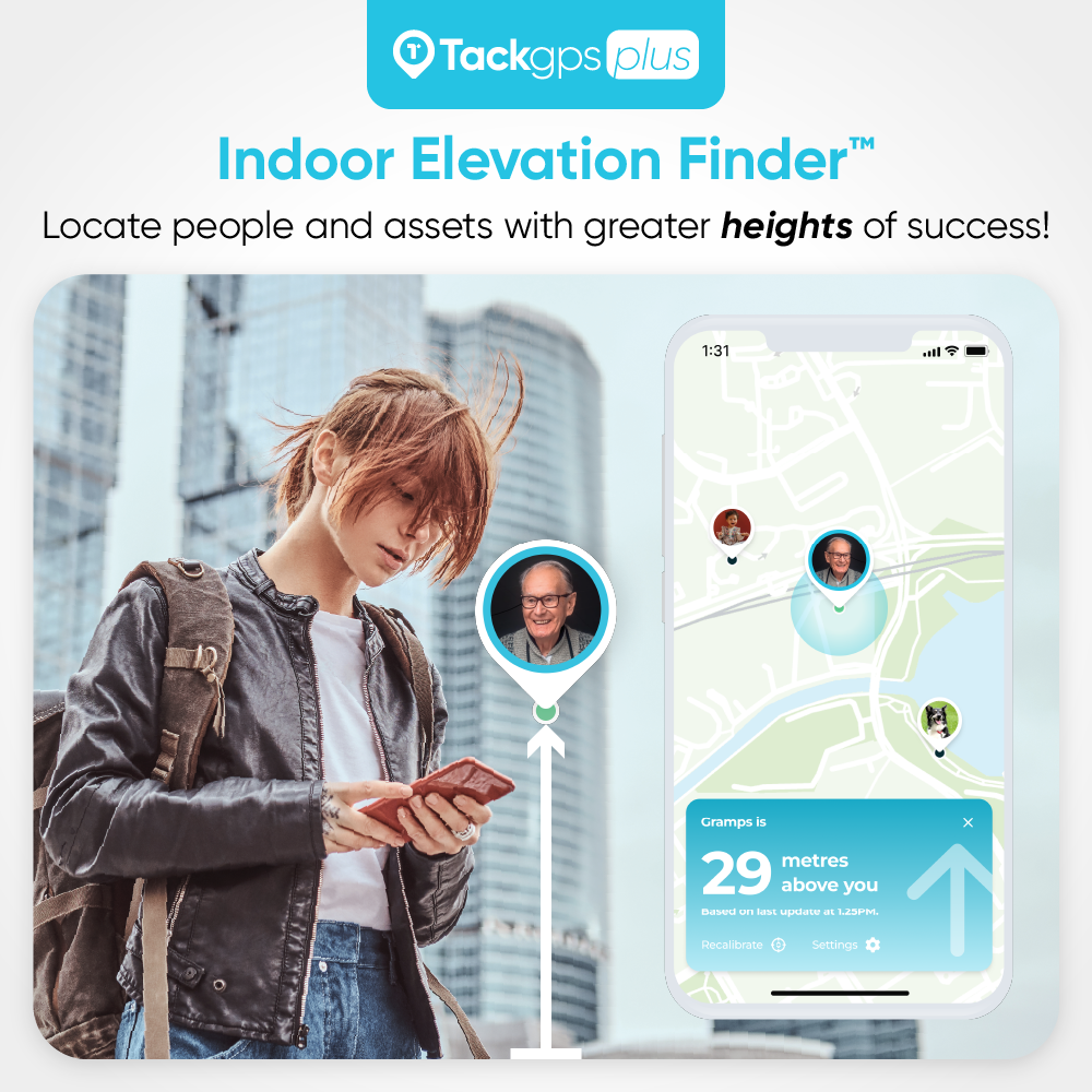 Tack GPS Plus 定位器：適合孩童、長輩、身心障礙者、寵物與汽車，具備跌倒偵測（120+ 個國家/地區）