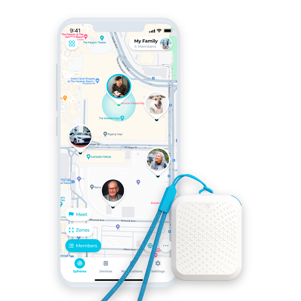 Tack GPS Plus 定位器：適合孩童、長輩、身心障礙者、寵物與汽車，具備跌倒偵測（120+ 個國家/地區）